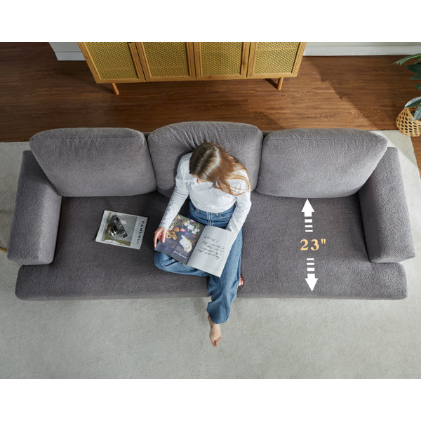 Wade Logan® Boileau 97" 3 Seat Large Sofa & Reviews | Wayfair